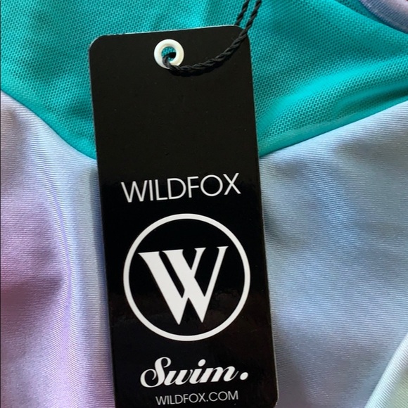 NWT Wildfox Mermaid Tie-dyed Flutter Bikini‎ Top - Picture 5 of 9